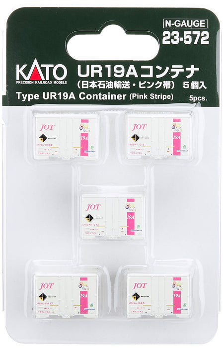 Kato N Gauge 5 pièces Ur19A Voiture de fret Nippon Oil Transport Bande Rose Modèle 23-572