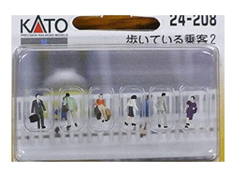 Kato N Gauge 24-208 Walking Passenger 2 - Ensemble de fournitures de diorama