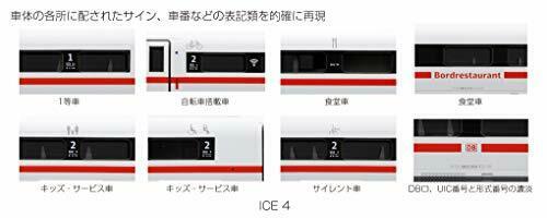 Kato N Scale Ice4 Standard 7-Wagen-Set Basis-7-Wagen-Set