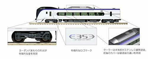 Ensemble de 3 voitures Kato N Scale Series E353 'azusa/kaiji'