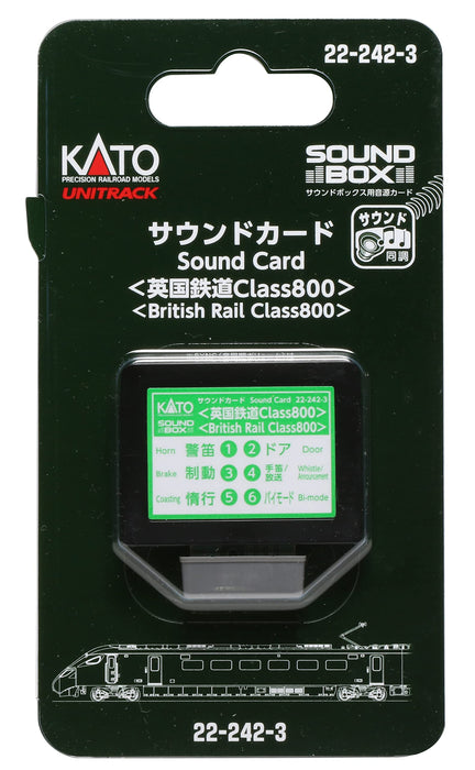 KATO 22-242-3 Unitrack Sound Card British Rail Class 800 N Scale