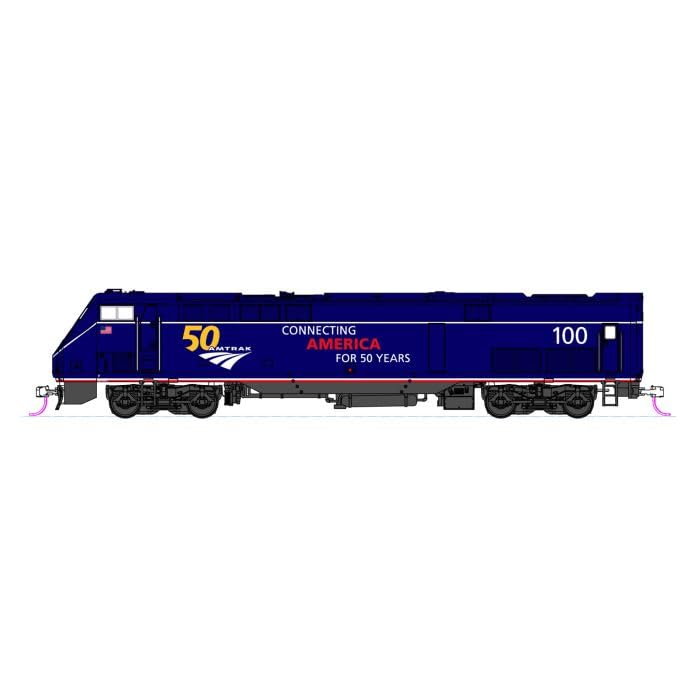 Kato Railway N GE P42 Amtrak Midnight Blue Model #100 with 50th Anniversary Logo