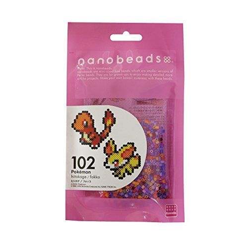 Kawada Nano Beads 102 Pokemon Charmander / Fennekin Perler Beads Kit