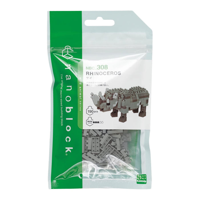 KAWADA Nbc-308 Nanoblock Rhinoceros