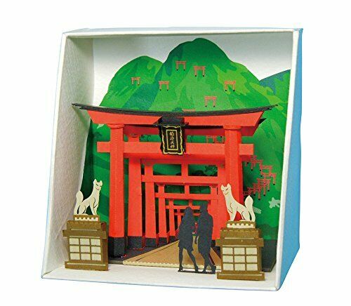 Kawada Paper Nano Inari Shrine Building Kit Model Craft Set