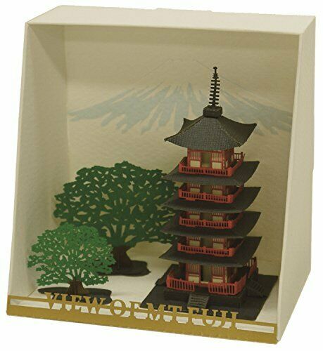 Kawada Pn102 Papernano Five Storied Pagoda Paper Craft Model - Japan Figure