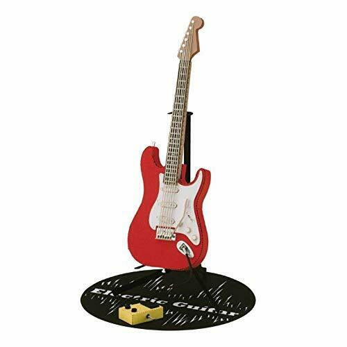 Kawada Pn-136 Papernano E-Gitarre, rotes Papiermodell