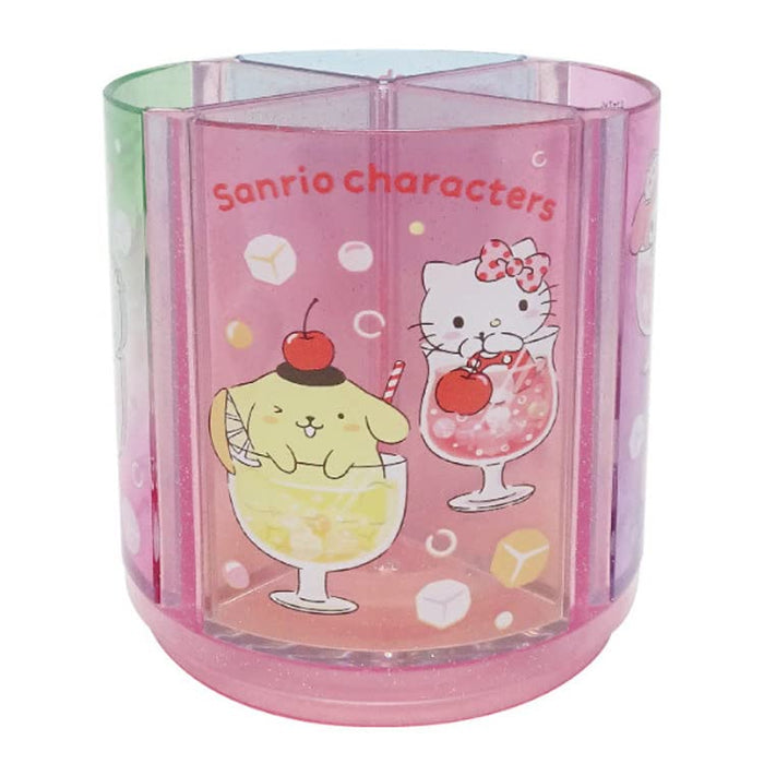 K Company Sanrio Rotating Pen Stand With Japanese Sanrio Characters H110 X Φ100Mm