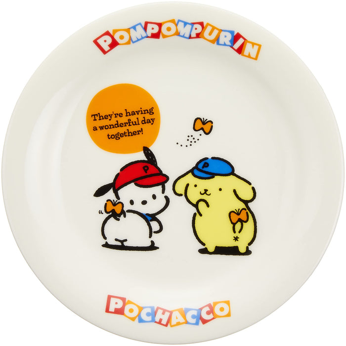 Kaneshotouki Sanrio Pompompurin & Pochacco Cake Plate 16cm 304173
