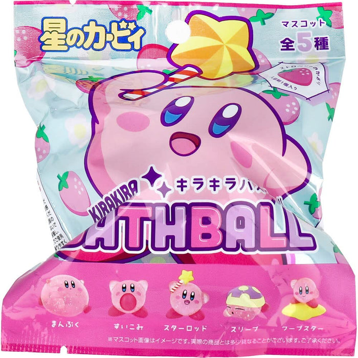 Sk Japan Kirby Glitter Bath Ball Strawberry Scent 75G 1 Serving Japan