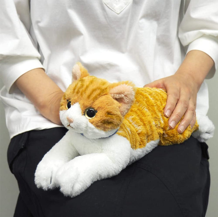 SUNLEMON - Plush Doll Hiza Neko Chashiro - White/Brown Cat Size S
