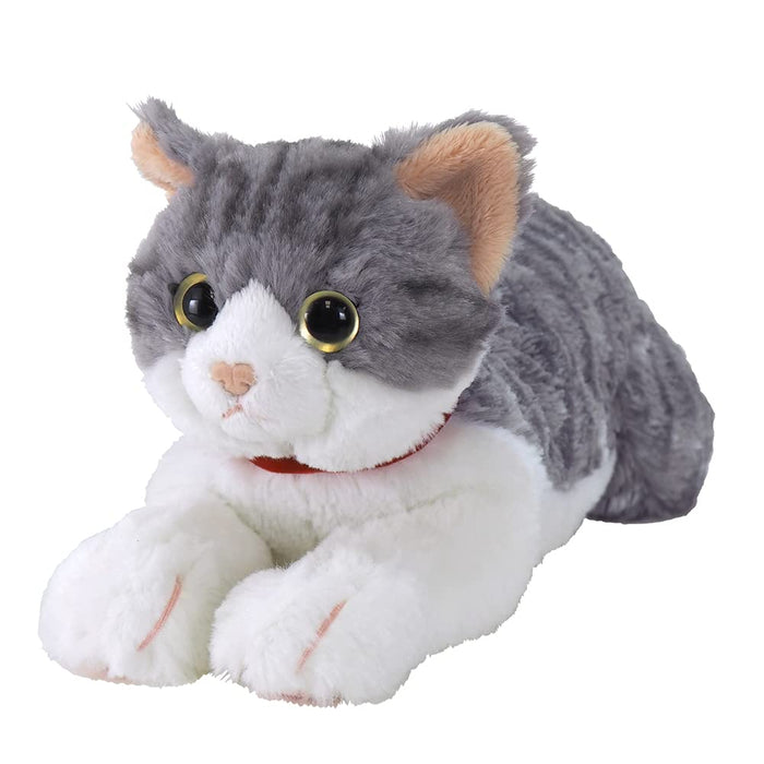 SUNLEMON Plush Doll Hiza Neko Sabashiro Gray/White Cat Size S