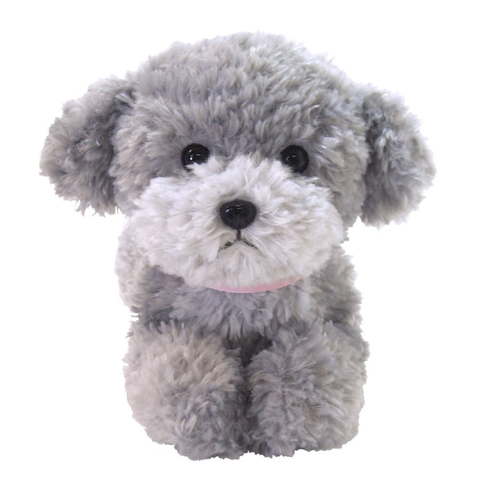 SUNLEMON Hiza Wanko Plush Doll Toy Poodle Gray Tjn
