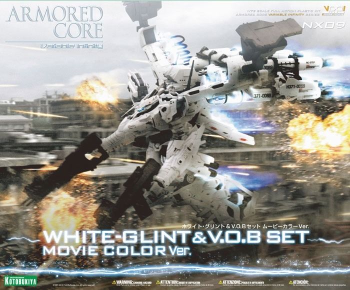 Kotobukiya Armored Core Nx09 Lineark White-glint & V.o.b Set Movie Color Ver Kit - Japan Figure