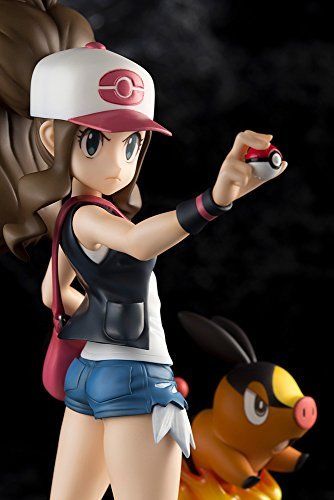 Kotobukiya Artfx J Pokémon Hilda Toko avec figurine Tepig à l'échelle 1/8