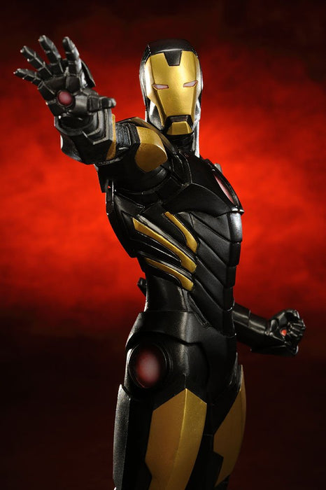 KOTOBUKIYA Mk158 Artfx Iron Man Black X Gold Pvc Figure 1/10 Scale