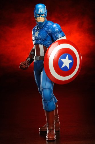 KOTOBUKIYA Mk155 Artfx Avengers Captain America Pvc Figure 1/10 Échelle