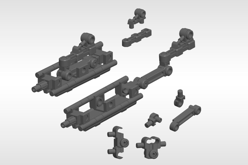Kotobukiya Msg Modeling Support Goods Mecha Supply 01 Flexible Arm A Non-Scale Plastic Model Parts Mj01
