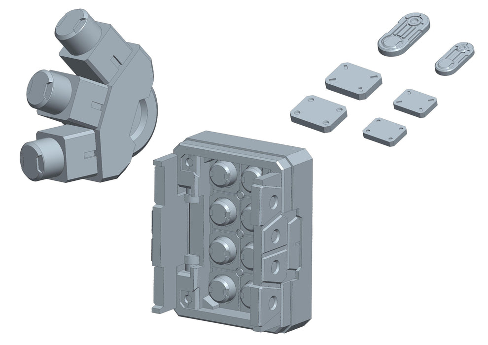 Kotobukiya Msg Modeling Support Plastic Unit P141 Mold Board and Missile Set