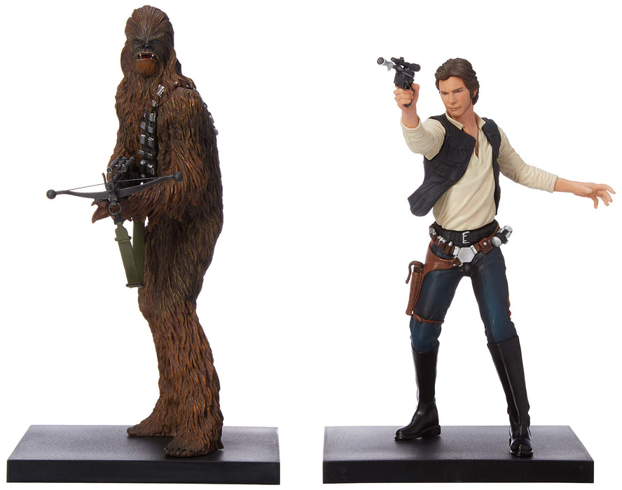 KOTOBUKIYA Sw88 Artfx + Star Wars Han Solo & Chewbacca 1/10 Scale Figure 2 Set