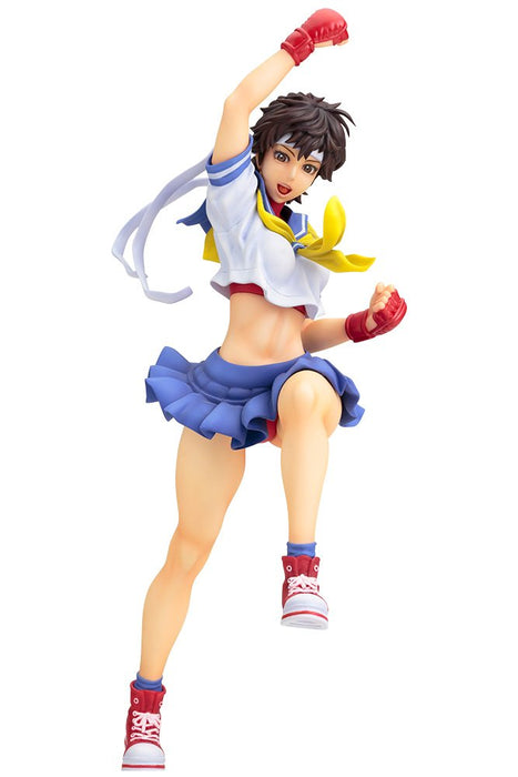 Kotobukiya Japan Street Fighter Bishoujo Sakura 1/7 Pvc Figure Pre-Painted