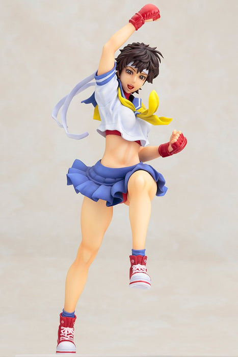 Kotobukiya Japan Street Fighter Bishoujo Sakura 1/7 Pvc Figure Pre-Painted
