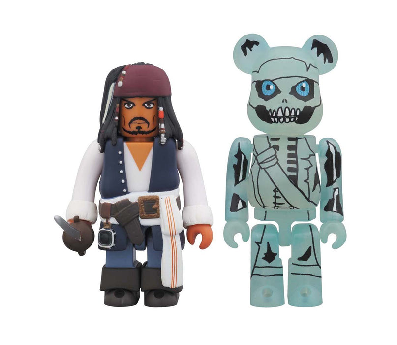 Kub + B@ Bearbrick Pirates Of The Caribbean (The Curse Of The Black Pearl) Abs Pvc Painted Action Figure