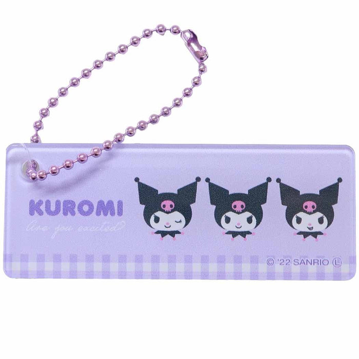 Kuromi [Miroir à main] Mini porte-clés miroir Sanrio Tees Factory Produits cosmétiques Marchandises de caractère Vente par correspondance