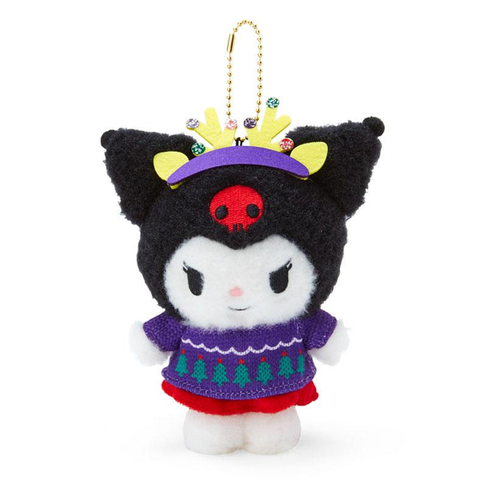 Sanrio  Kuromi Mascot Holder (Christmas Sweater Design)