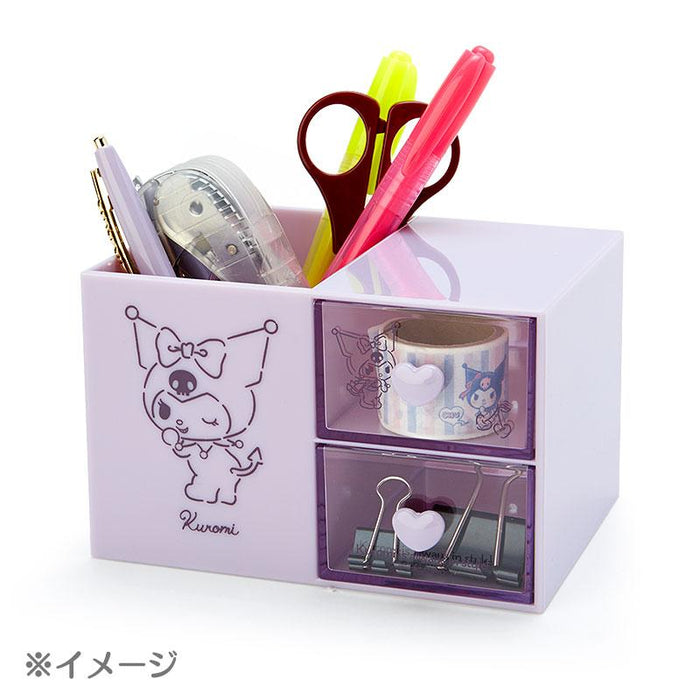 Sanrio  Kuromi Plastic Chest With Pen Stand (Calm Color)