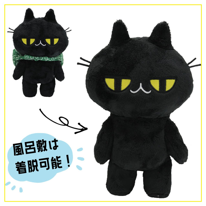 Allone Kuroneko's Jitome-Chan Standing Black Cat Plush Japanese Stuffed Toy Doll