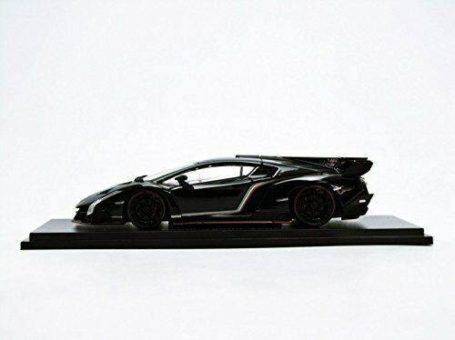 Kyosho 1/43 Lamborghini Veneno Black/red Line Black Diecast Car 5571bkr