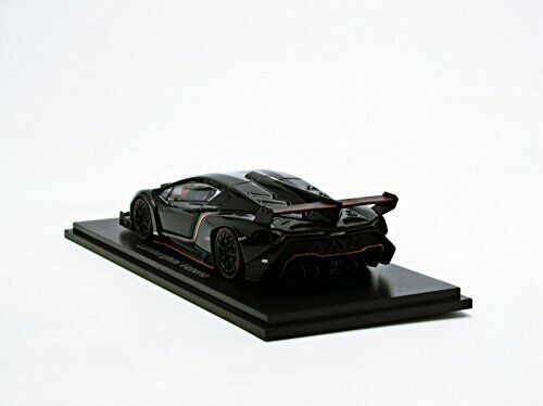 Kyosho 1/43 Lamborghini Veneno Black/red Line Black Diecast Car 5571bkr