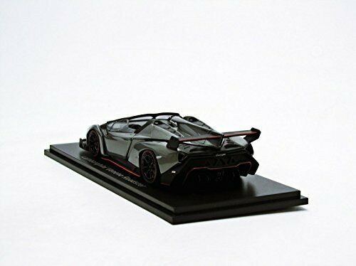 Kyosho 1/43 Lamborghini Veneno Roadster Grau/Rot Line Grey Diecast Car 5572gr