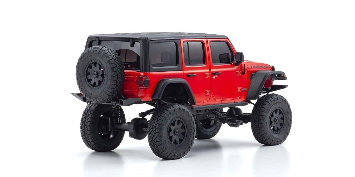 KYOSHO Rc Model Car Ready Set Mini-Z Série 4 × 4 Jeep Wrangler Unlimited Rubicon Firecracker Rouge 32521R