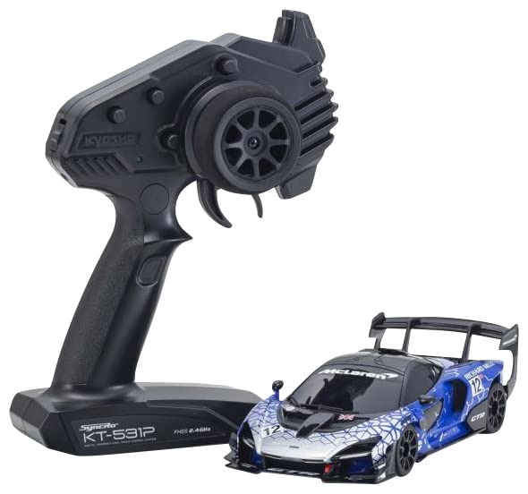 KYOSHO Rc Model Car Ready Set Mini-Z Rwd Mclaren Senna Gtr Blue 32340B