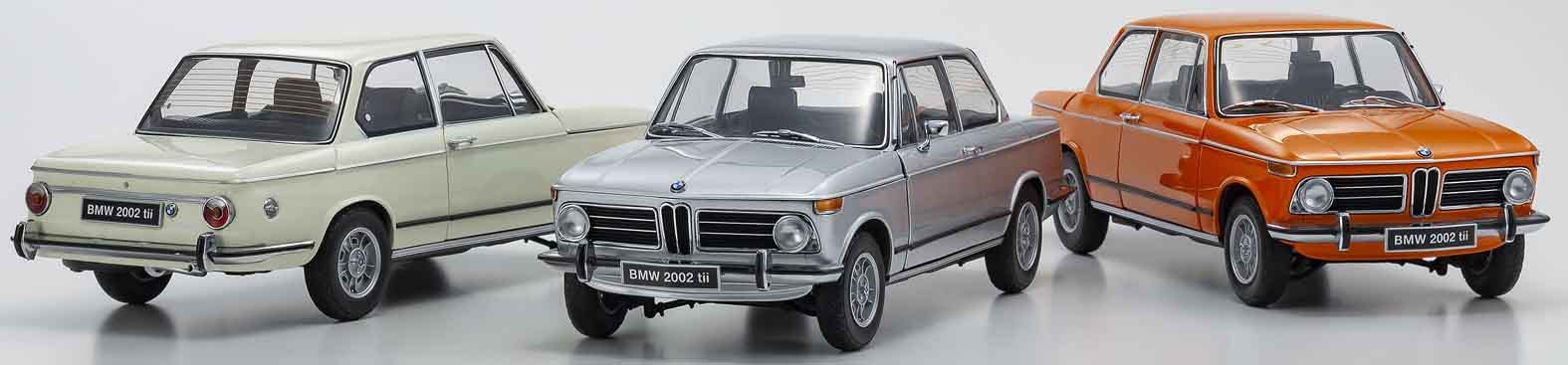 Kyosho BMW 2002 Tii 1/18 White KS08543W