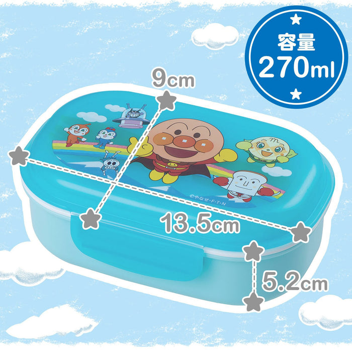 Lec Anpanman Blue Bento Box 270Ml Japon Kk-312 Fourchette Boîte à lunch