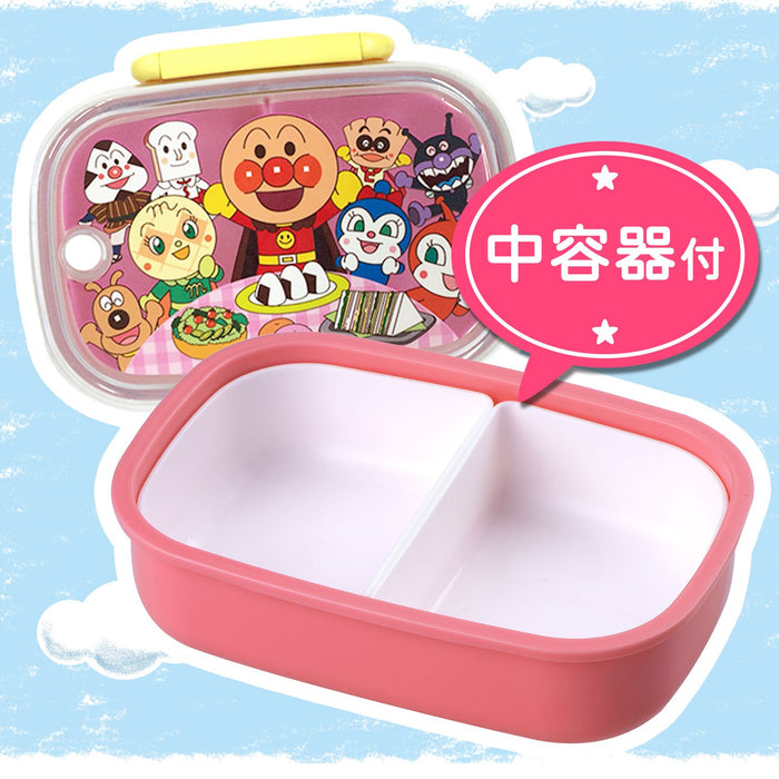 Lec Anpanman Lock Lunch Box Rose (360Ml) Japon Kk-331