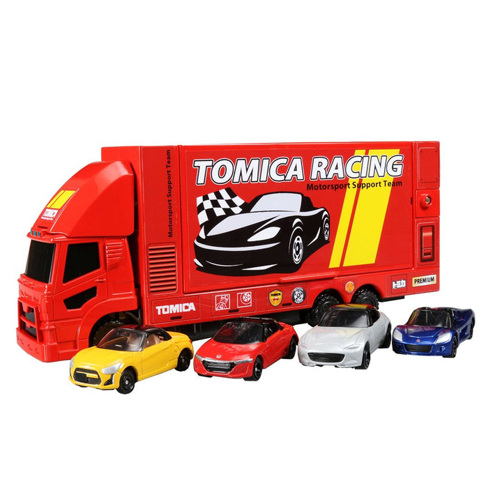 TAKARA TOMY Tomica Carry &amp; Play Tomica Renntransporter-Set 883470