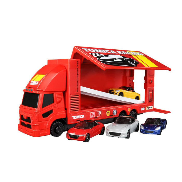TAKARA TOMY Tomica Carry & Play Tomica Racing Transporter Set 883470