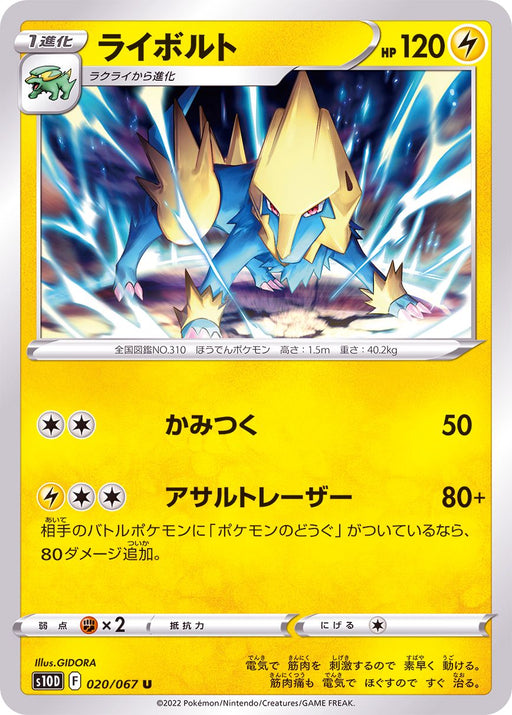 Leybold - 020/067 S10D - U - MINT - Pokémon TCG Japanese Japan Figure 34621-U020067S10D-MINT