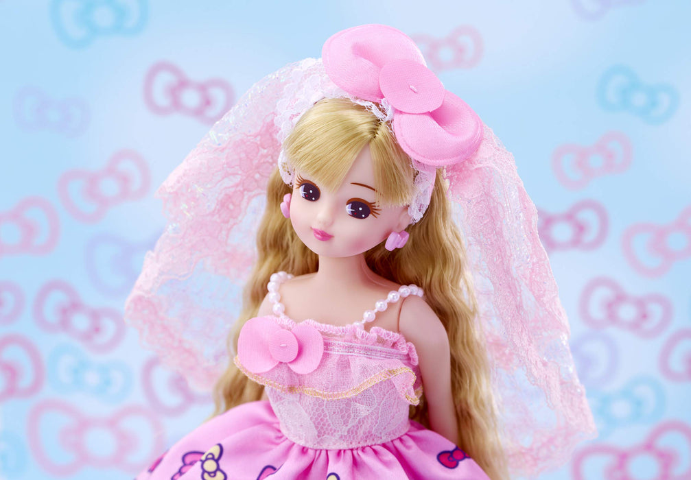 TAKARA TOMY Licca Doll Hello Kitty I Love You Wedding Dress Licca-Chan