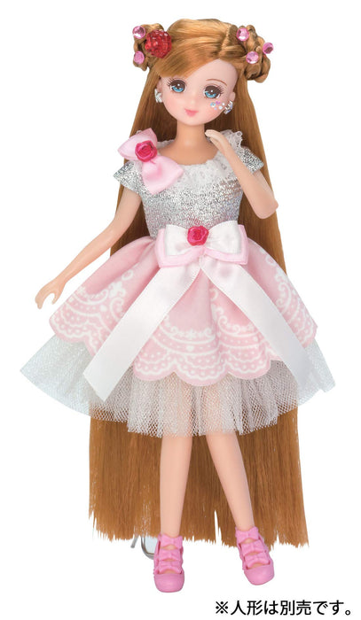 TAKARA TOMY Licca-Chan Jewel Up Girly Rose Dress Set 125884