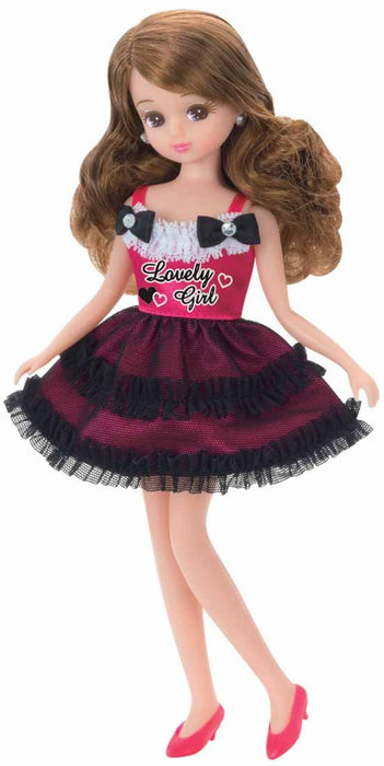 TAKARA TOMY – Licca-Puppe, hübsches Mädchen, rosa Kleid, Puppe nicht im Lieferumfang enthalten – 486695