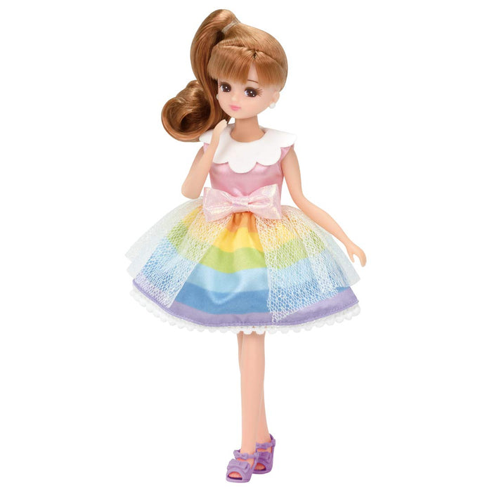 TAKARA TOMY Licca Puppe Regenbogen-Fantasiekleid
