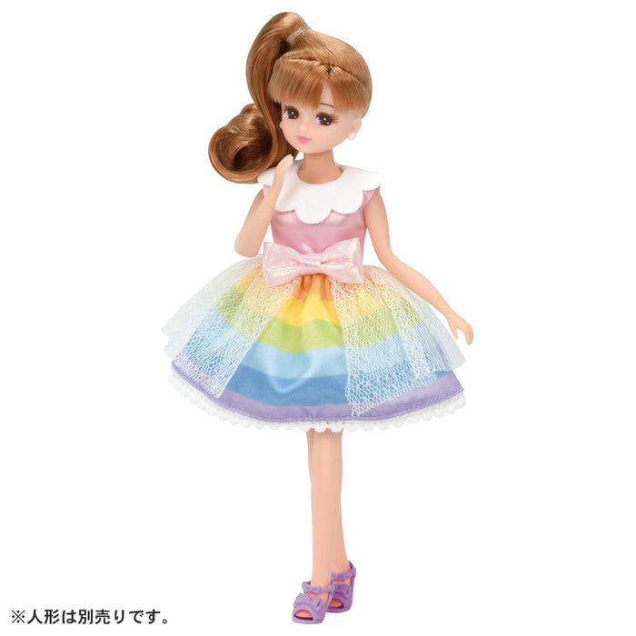 TAKARA TOMY Licca Puppe Regenbogen-Fantasiekleid