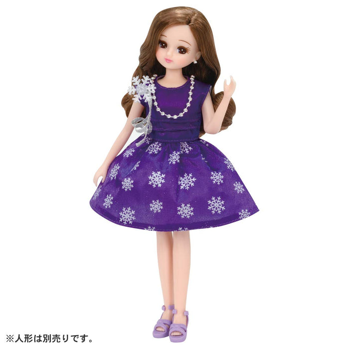 TAKARA TOMY Licca Puppe Schneeviolettes Kleid-Outfit