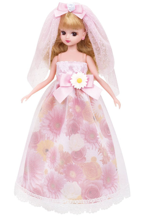 TAKARA TOMY Licca-Puppe, Blumen-Hochzeitskleid-Set, Puppe nicht im Lieferumfang enthalten, 842033