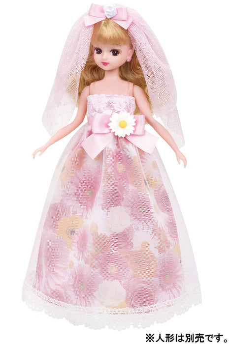TAKARA TOMY Licca poupée fleur robe de mariée ensemble poupée non incluse 842033